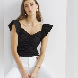 WHBM Poplin Top